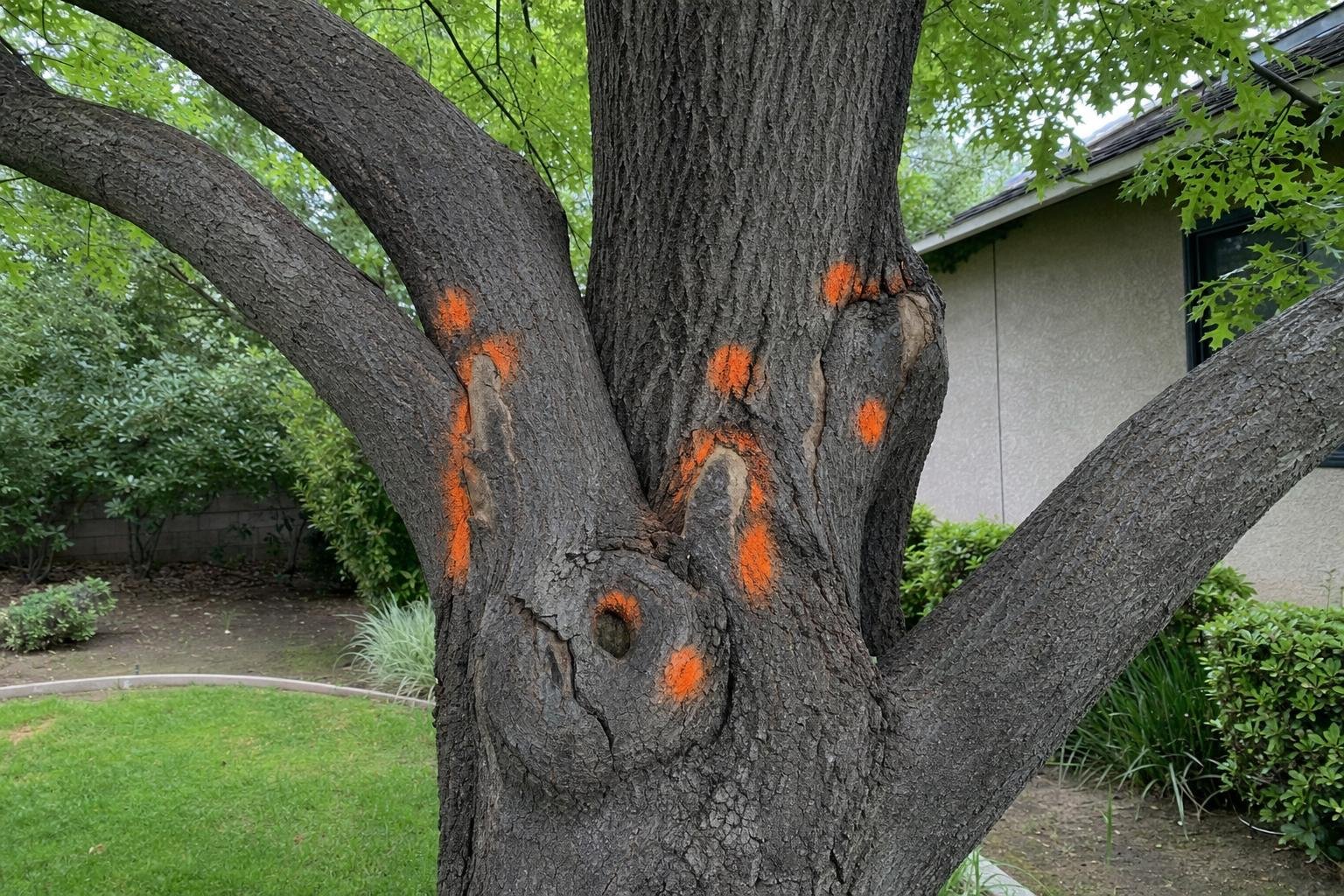Photo of tree health inspection work